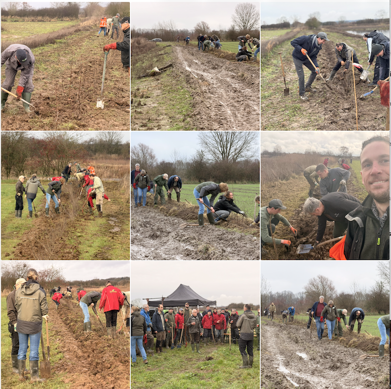 Gezellige tweede plantdag in de blub met kleibikkels!!